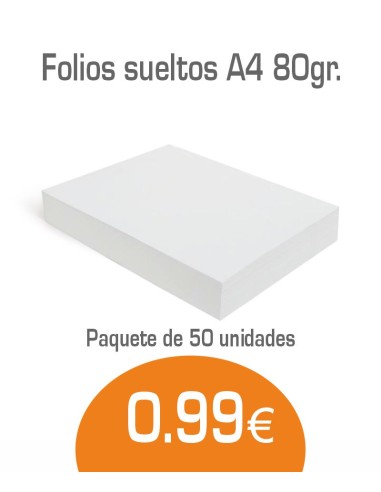 Folios paquete de 50 hojas