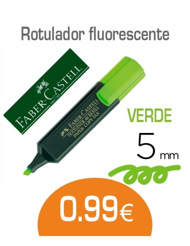 Rotulador fluorescente Verde